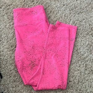 Pink Speckled Leggings